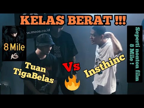 TUAN TIGABELAS Vs INSTHINC (RHYME PAYS RAP BATTLE LEAGUE S1) 🔥 CRAZY HOT!!! REACTION full video