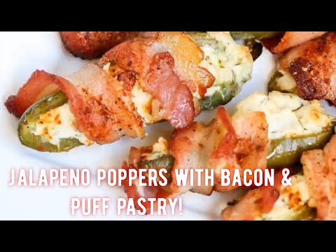 Jalapeño Poppers with Bacon & Puff Pastry