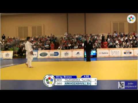 Judo 2013 Wold Championship Miami Cadets: Tsjkadoea (NED) - Arkhozashvili (GEO) [-55kg] bronze
