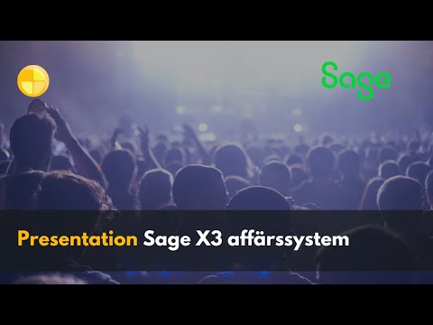 Introduktion till Sage X3