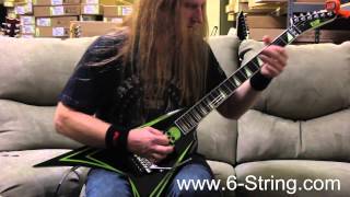 Video thumbnail for ESP Alexi Laiho Greeny Electric Guitar MIJ Demo with Johnny Blade by 6-String