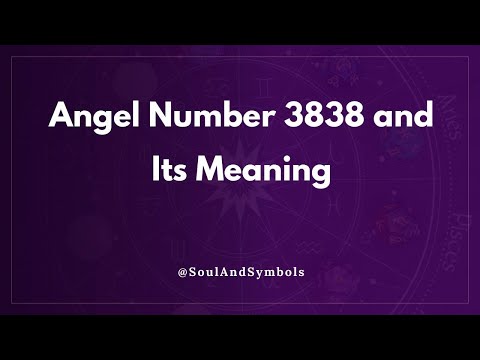 Angel Number 3838 and Its Meaning | 3838 Meaning 💫