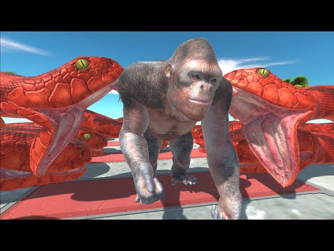 The challenge of escaping from Titanoboas - Animal Revolt Battle Simulator