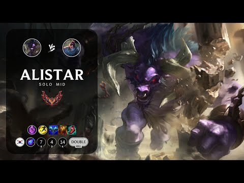 Alistar Mid vs Yasuo - KR Grandmaster Patch 13.4