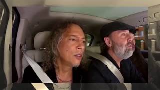 Metallica singing Rihanna&#39;s Diamonds in Carpool Karaoke!