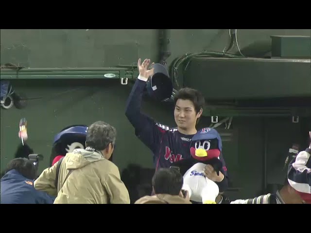 スワローズ川端選手ヒーローインタビュー 2014/5/23 ライオンズ対スワローズ