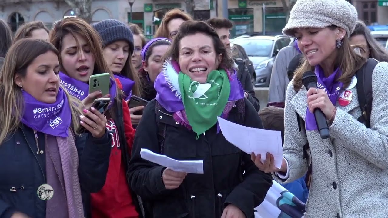 Rassemblement pour la Journée des droits des femmes, le 08/03/23 au Puy-en-Velay