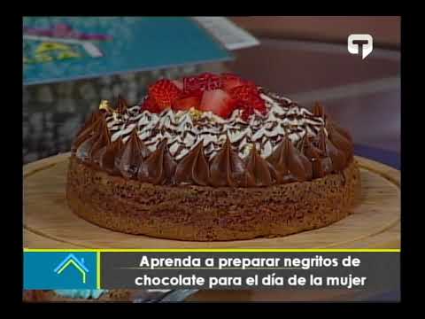 Aprenda a preparar negritos de chocolate para el día de la mujer