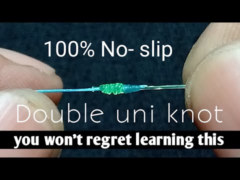 Fishing knots : Double uni knot || Braided To Leader 🎣