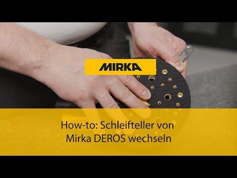 How-To: Schleifteller von Mirka DEROS wechseln