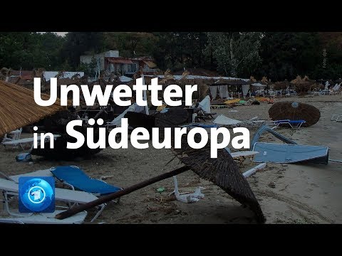Sechs Touristen sterben durch Unwetter in Südeuropa
