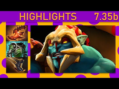 ⭐No[o]ne- Huskar 15+ Kills! Mid Highlights 7.35b - Dota 2 Top MMR