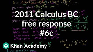 2011 Calculus BC Free Response #6c