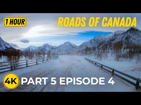 1-Hour Winter POV Drive in 4K | Canada Highway Ride Scenery for Indoor Training - Part 5; Ep 4