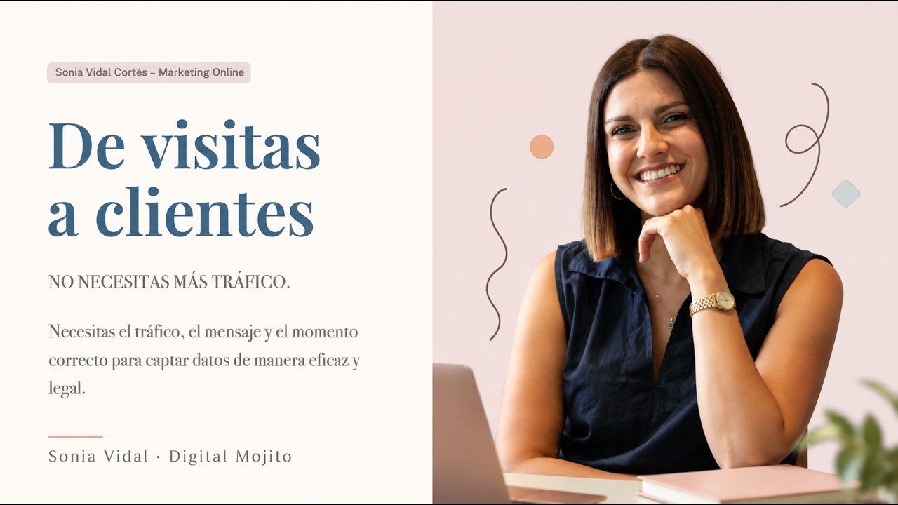 Sonia Vidal presenting From Visits to Customers: Marketing Online