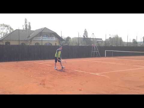 Stepan Pecak serve (slow motion)