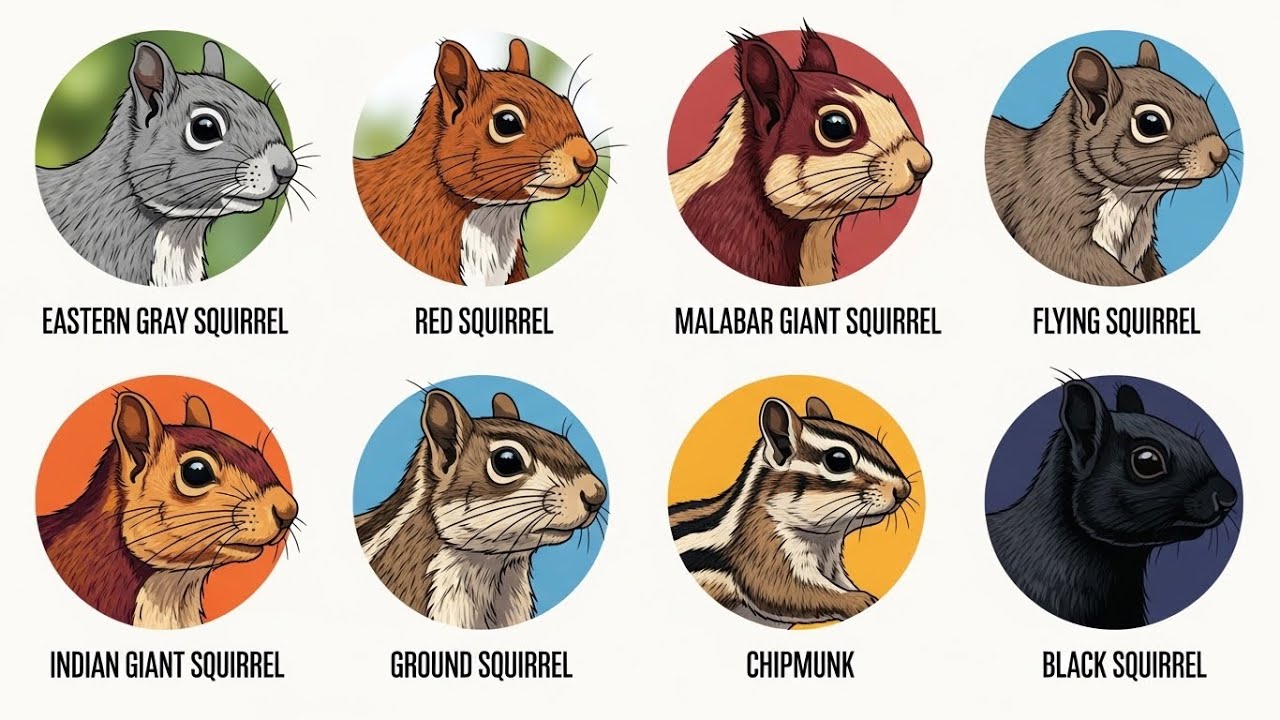 Every Type of Squirrel 🐿️ Explained (Flying, Tree & Ground Squirrels!)