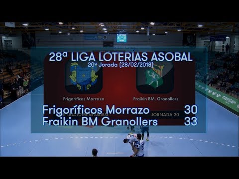 LIGA LOTERIAS ASOBAL J20 Frigoríficos Morrazo - Fraikin BM Granollers 30 -33