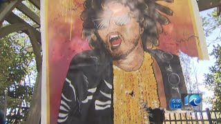 Priceless Lenny Kravitz portrait disappears at Michael's, found damaged beyond repair