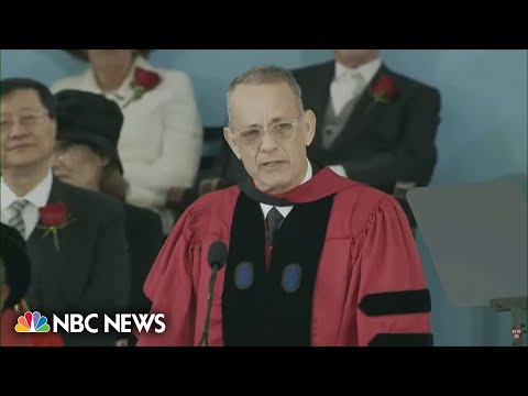 Tom Hanks delivers Harvard University’s commencement speech