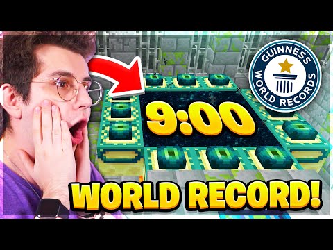 NEW SPEEDRUN WORLD RECORD on MINECRAFT! - Hemerald Reaction