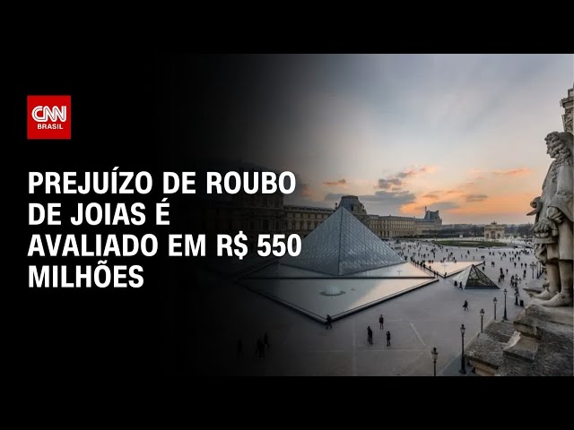 Museu do Louvre: Prejuízo de roubo de joias é avaliado em R$ 550 milhões | CNN PRIME TIME