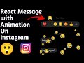 How To React Message With Animation In Instagram 2021 React DM With Special Effect In Instagram