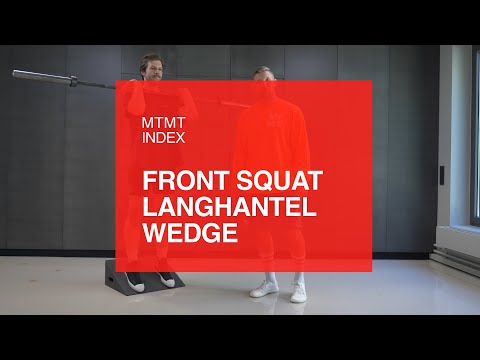 Langhantel Front Squat mit Wedge - MTMT Index