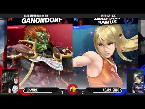 Elite Smash Friday #15 - IU|Smirk (P.T., Ganondorf) Vs. AcaRa|Shoe (ZSS, Mario) - WF