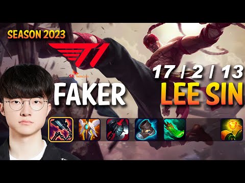 T1 Faker LEE SIN vs KARTHUS Jungle - Patch 13.18 KR Ranked
