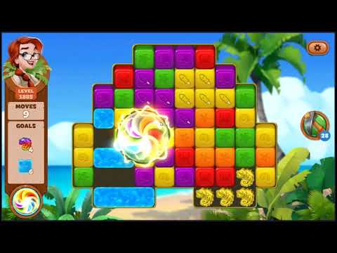 Lost Island Blast Adventure Level 1885 - NO BOOSTERS 🏝️ | SKILLGAMING ✔️