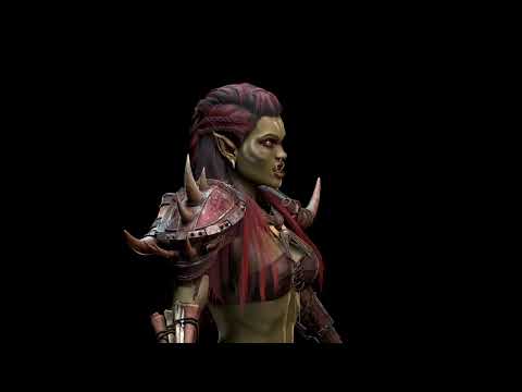 Female Orc 3D model