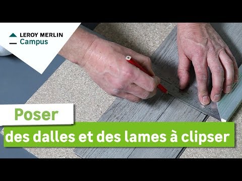 comment poser dalles adhesives