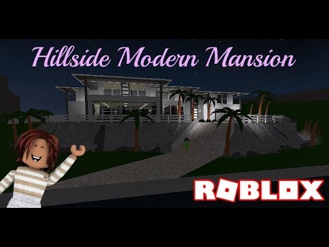 Roblox Bloxburg Modern Hillside Mansion Smotret Onlajn Na Hah - hillside modern mansion w tiki bar bloxburg roblox