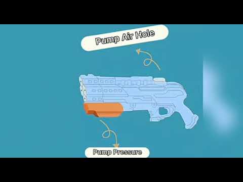 Water Guns  4 Nozzles Water Blaster High Capacity Squirt Gunor Kid