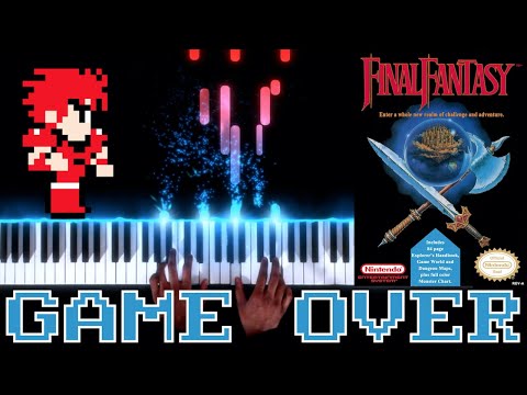 Final Fantasy (NES) - Game Over - Piano|Synthesia