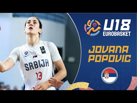 Jovana Popovic 🇷🇸 | Full Highlights | FIBA U18 Women's EuroBasket 2025