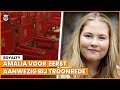 Hier gaat Amalia zitten tijdens troonrede