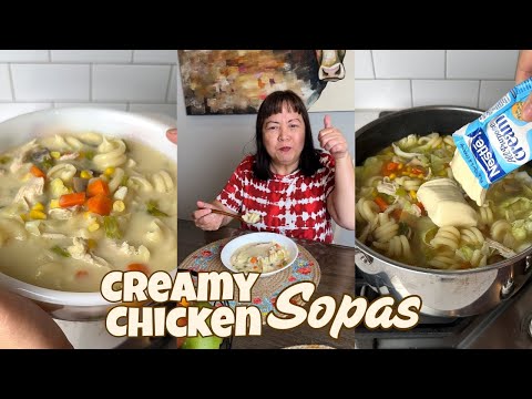 Chicken Sopas |  Filipino-style Noodle Soup