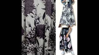 Bloom - dlouhá sukně s květy - bílá, sedne od velikosti XS do XL
