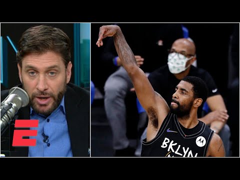 Mike Greenberg 認為 Kyrie Irving 應該搶在 KD 和 James Harden 前投致勝一擊！#Greeny (Mike Greenberg says Kyrie Irving should take the last shot over KD and James Harden | #Greeny)
