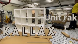 KALLAX assembly (perakitan unit rak IKEA)