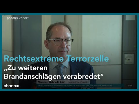 Alexander Dobrindt zur Razzia gegen eine mutmaßlich rechtsextreme Terrorzelle am 21.05.25