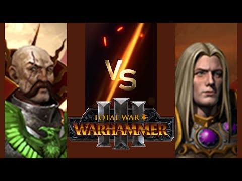 Starting Army Battles 4: Volkmar the Grim vs. Prince Sigvald the Magnificent in TW: Warhammer 3