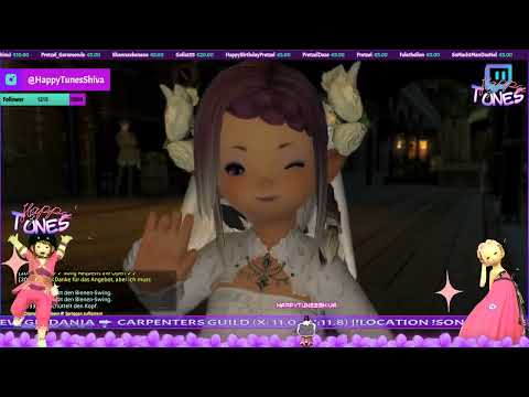 #ffxiv ★ Wedding Party ★ DC Light ➨ Shiva ➨ New Gridania ➨ Carpenters Guild (X: 11.0 + Y:11.8)