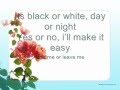 Chad Brownlee - Love Me Or Leave Me Lyrics ...