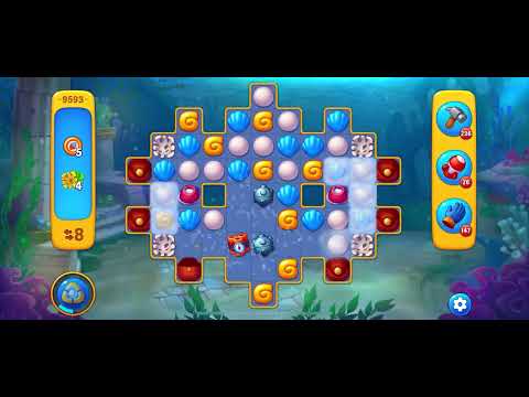 Fishdom level 9593 no boosters フィッシュダム ノーマル