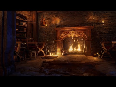 The Eolian Tavern - Medieval Fantasy Inn Ambience (No Music) ☺️🙌🔥