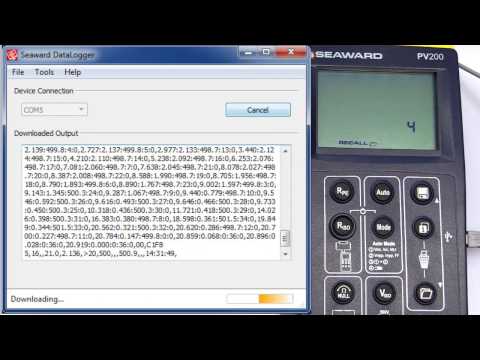 How to download the PV200 or PV210 to the DataLogger