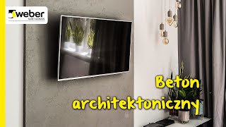 Beton architektoniczny na ścianie TV. Zobacz jak krok po kroku zrobić imitację betonu w salonie.